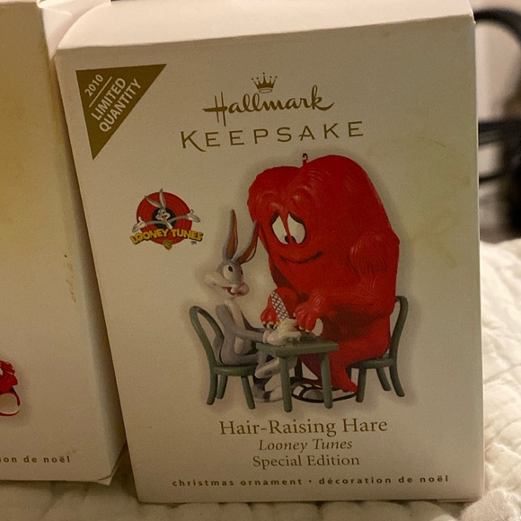2 collector item hallmark keepsake ornaments